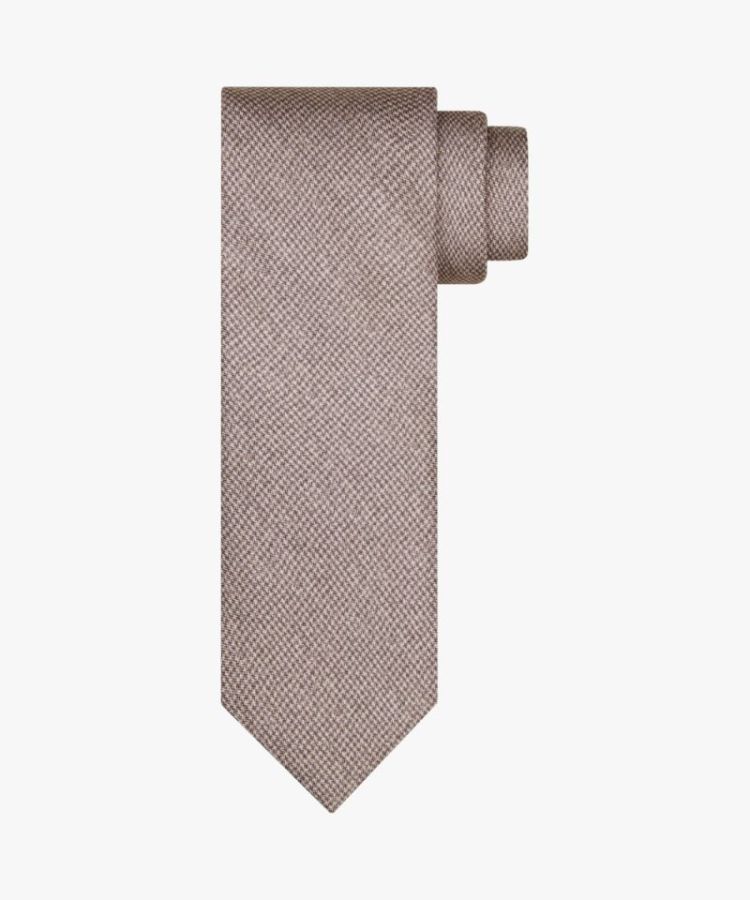 PPVA30018C TIE SILK PRINT BEIGE F Beige