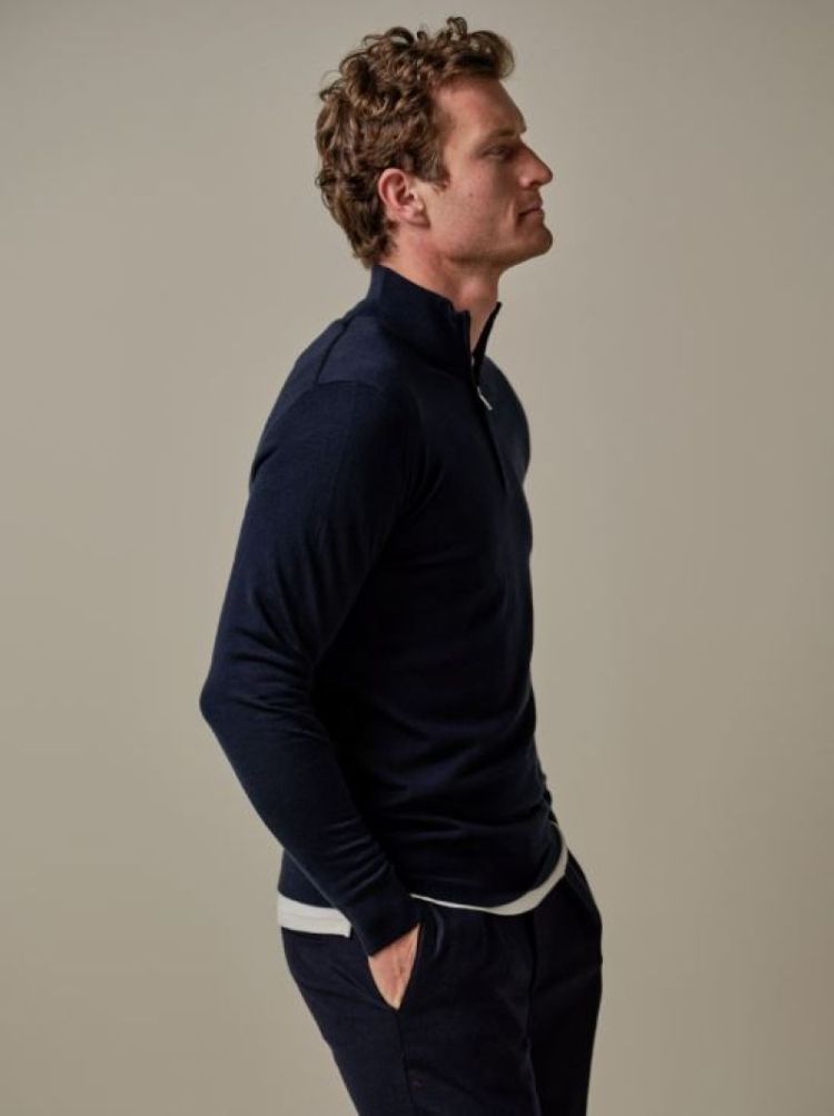 PP2J00012A PULLOVER HALF ZIP NAVY P Navy