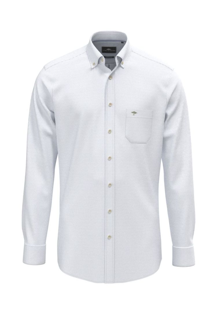 Washed Oxford Fine Stripe.B.D.. 1-1 653 new breeze