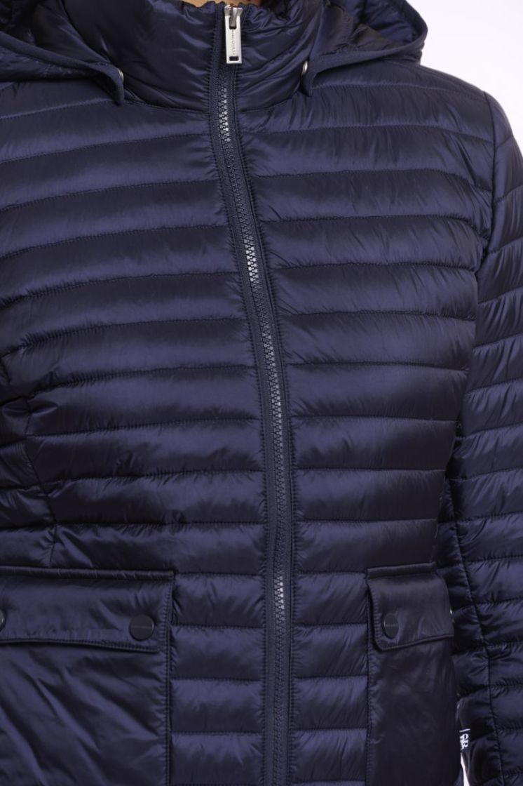 Light padded fitted jacket Dark navy 