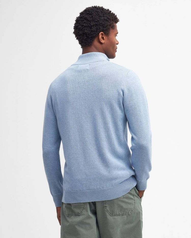 cotton half zip knitted jumper SOS - BL14 DARK