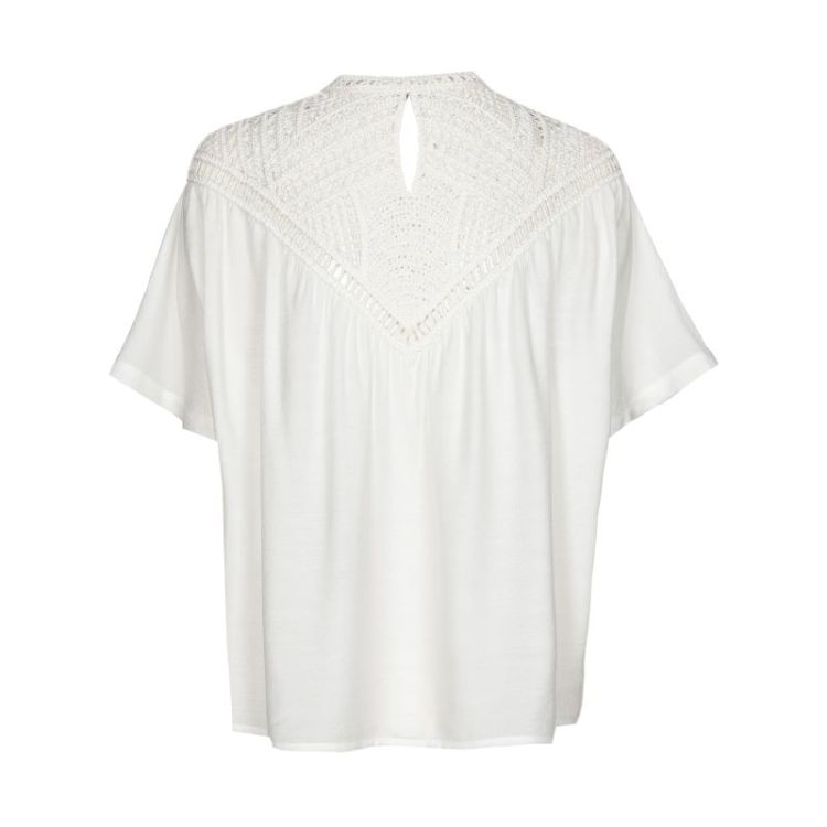 Luchtige blouse met verfijnd haakwerk 91 Off White