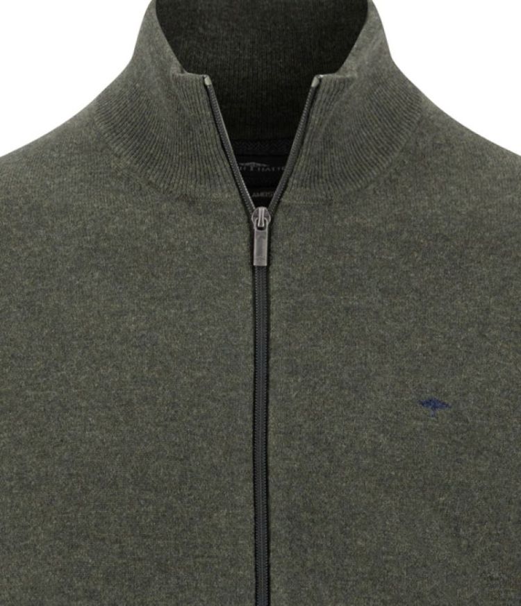 Cardigan. Lambswool*RWS 749 cypress