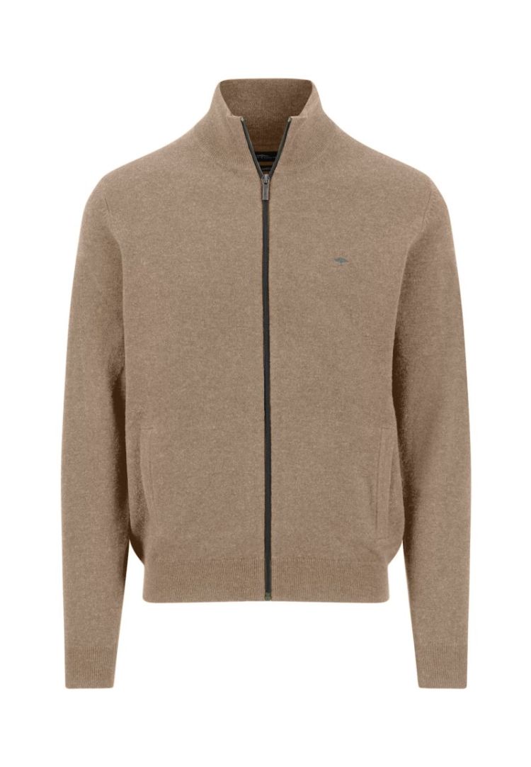 Cardigan. Lambswool*RWS 864 taupe
