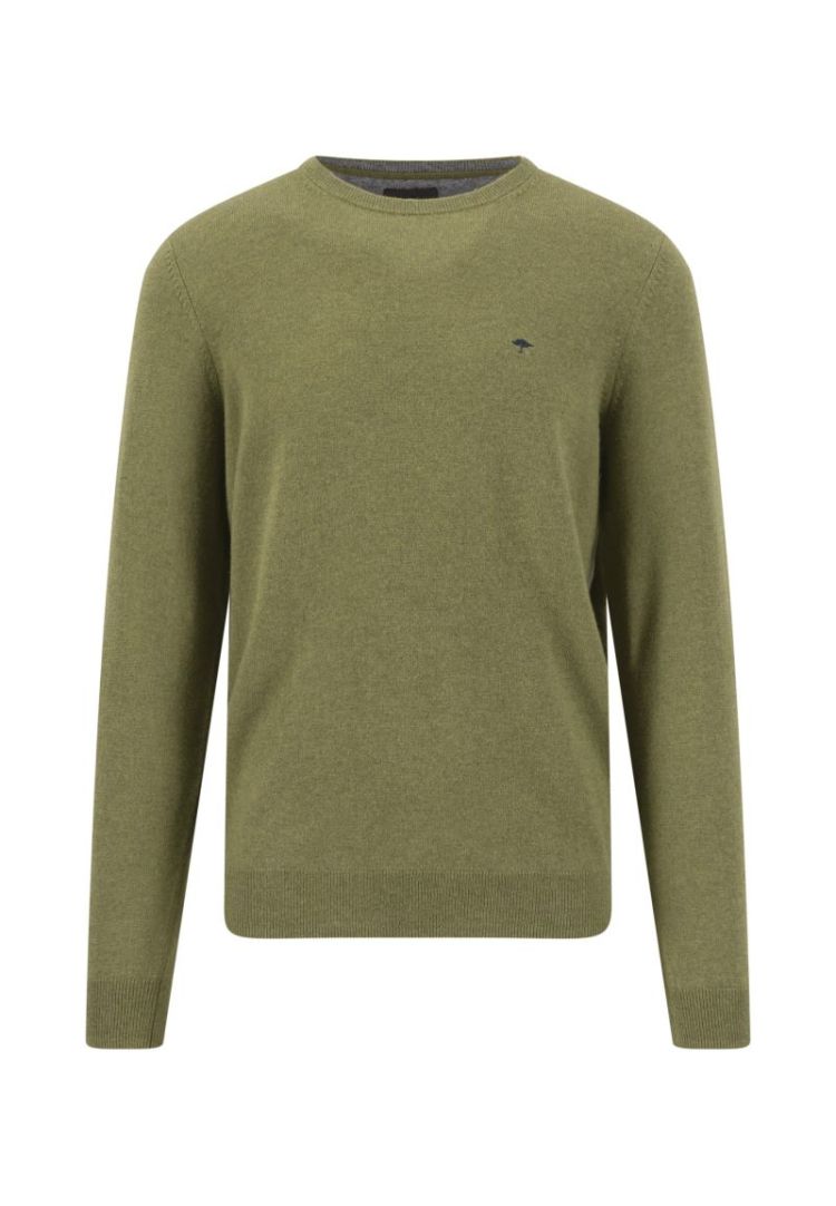 O-Neck. Merino Cashmere 748 moss