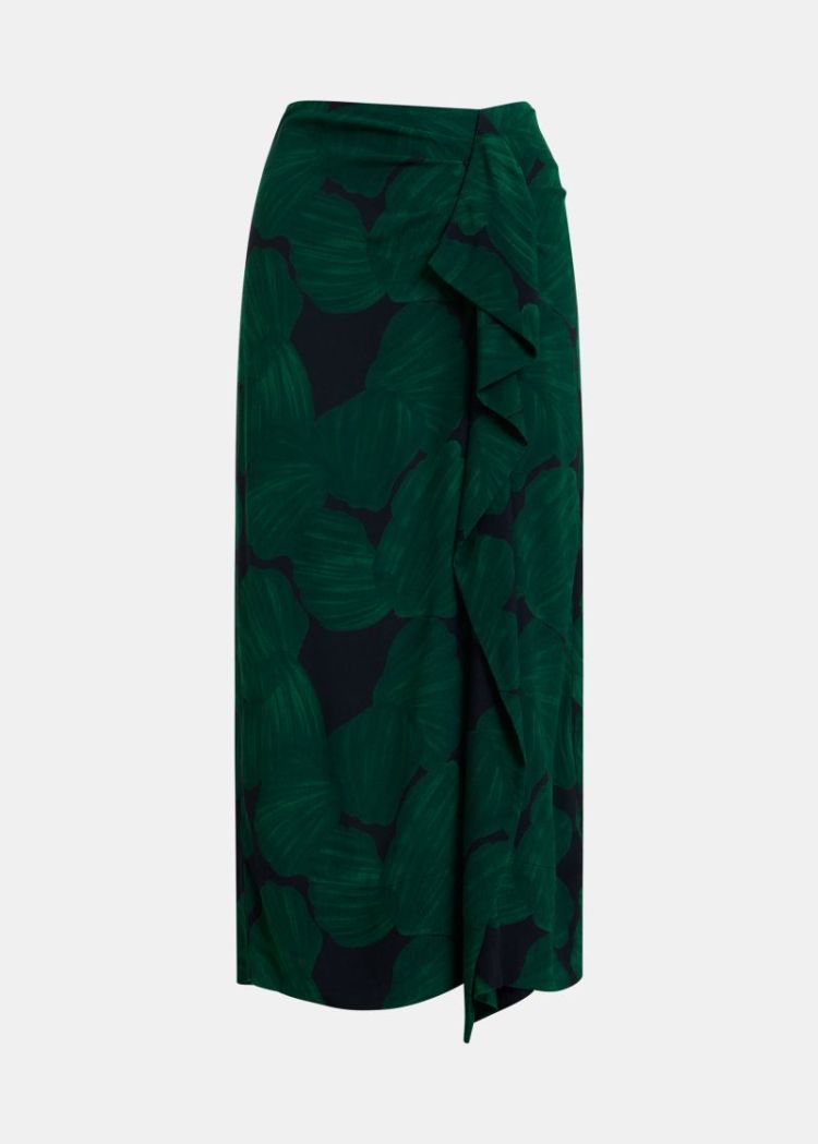 draping midi skirt k2bg C2bottlegr