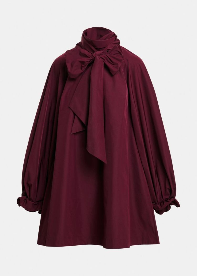 pussy bow tie minidress wn10 Wine not