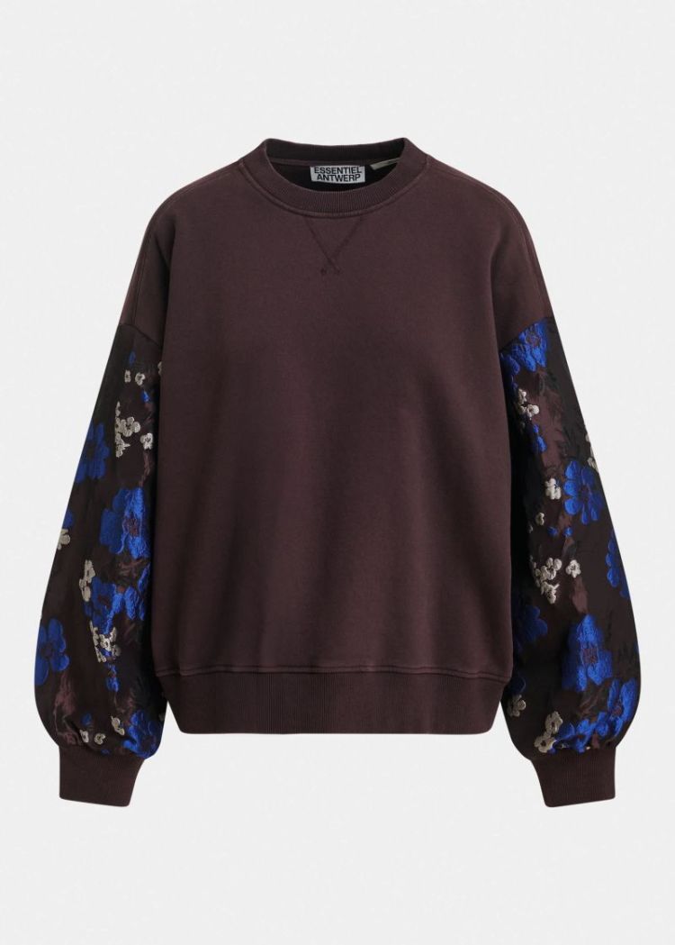 jacquard sleeve sweatershirt k2wn C2wine not