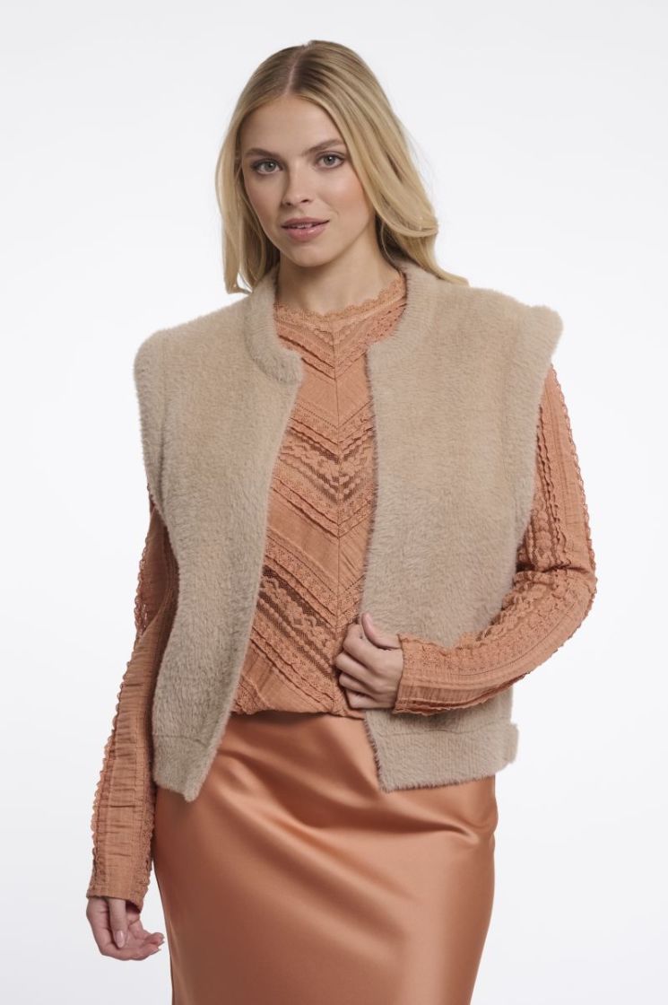 Short waistcoat Oat