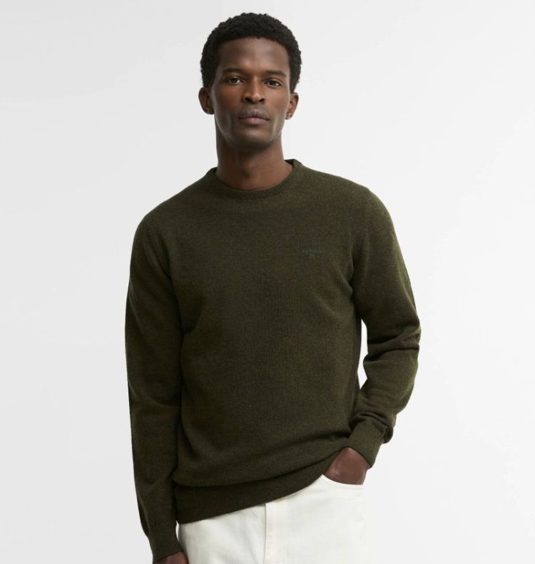 BARBOUR ESSENTIAL L-WOOL CREW NECK SWEATER SOS - GN71 SEAW