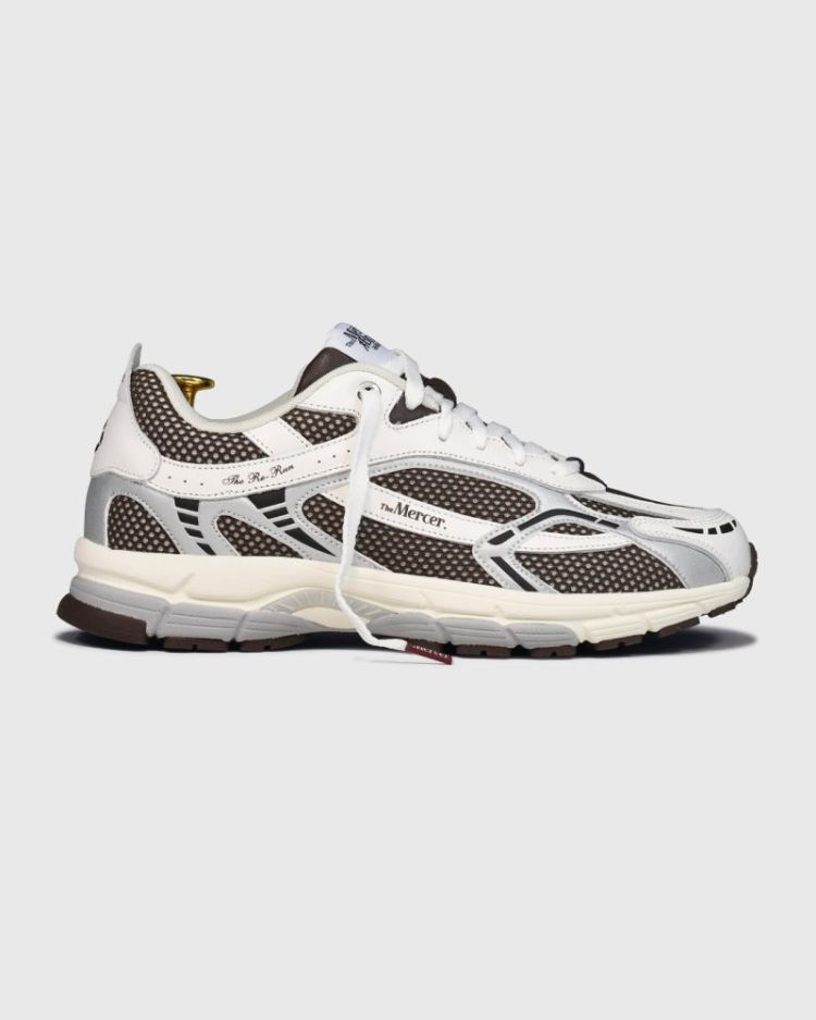 The re-run white silver 157 white/brown
