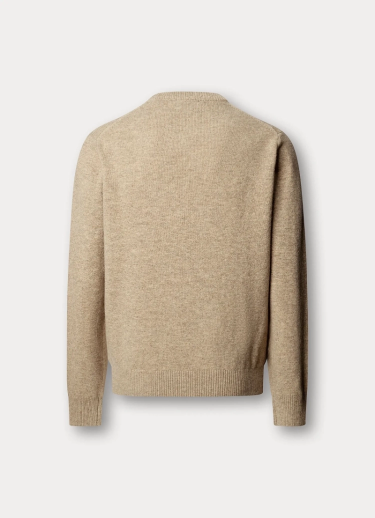 lambswool crew 818 cream w
