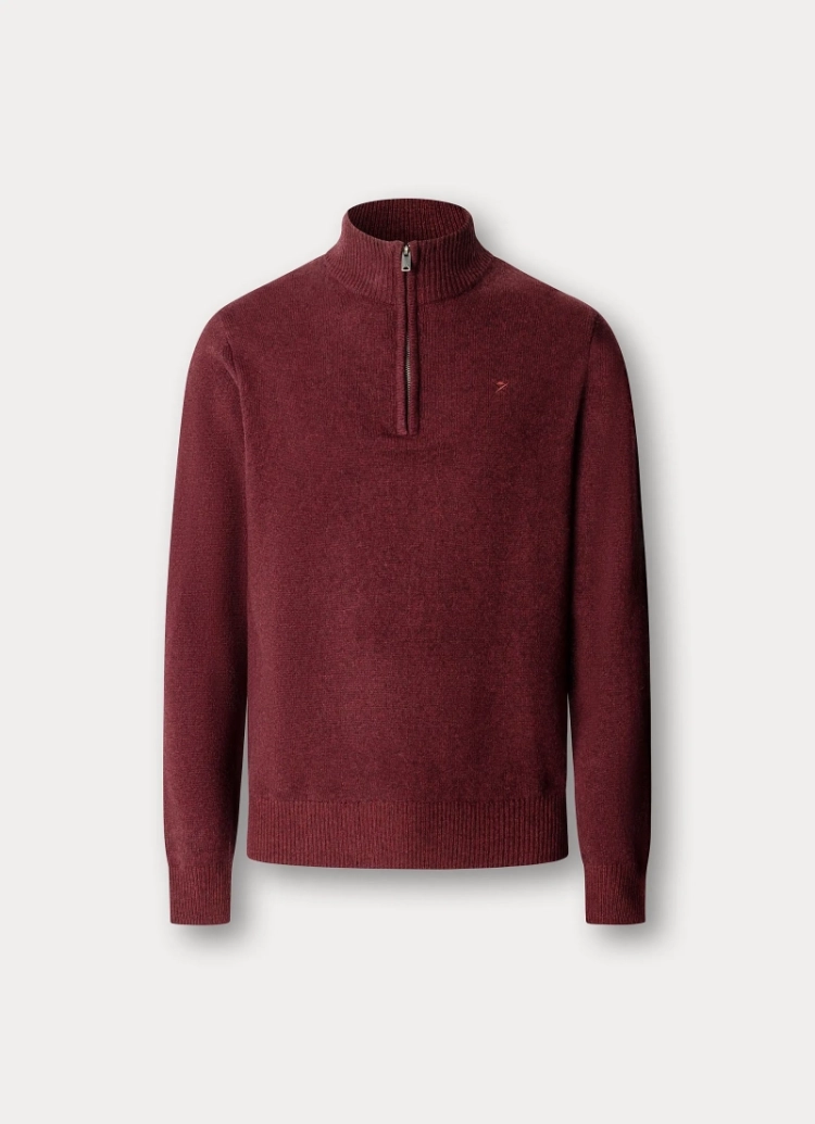 lambswool hzip 283 oxblood
