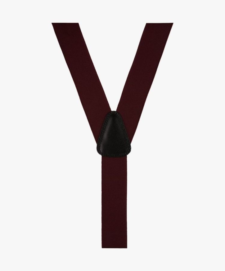 PP1L00029C BRACES SOLID BORDEAUX V 